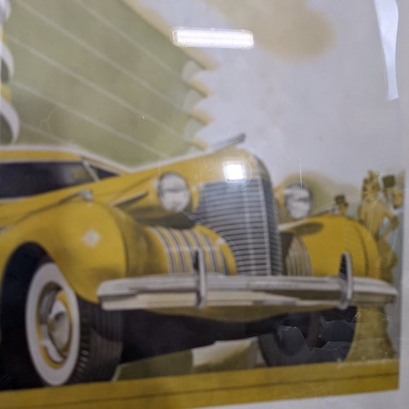Cadillac picture 1962 silver frame yellow car - Picture 6 of 16